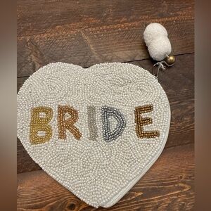 Wedding Bride Beautiful Beaded Coin Purse
